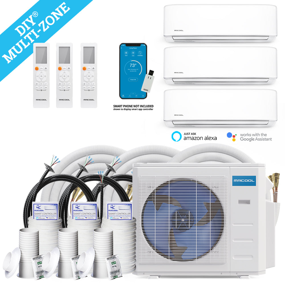 MRCOOL DIY Multi Zone 3-Zone 27K BTU Combinations 9K+9K+9K WMAH